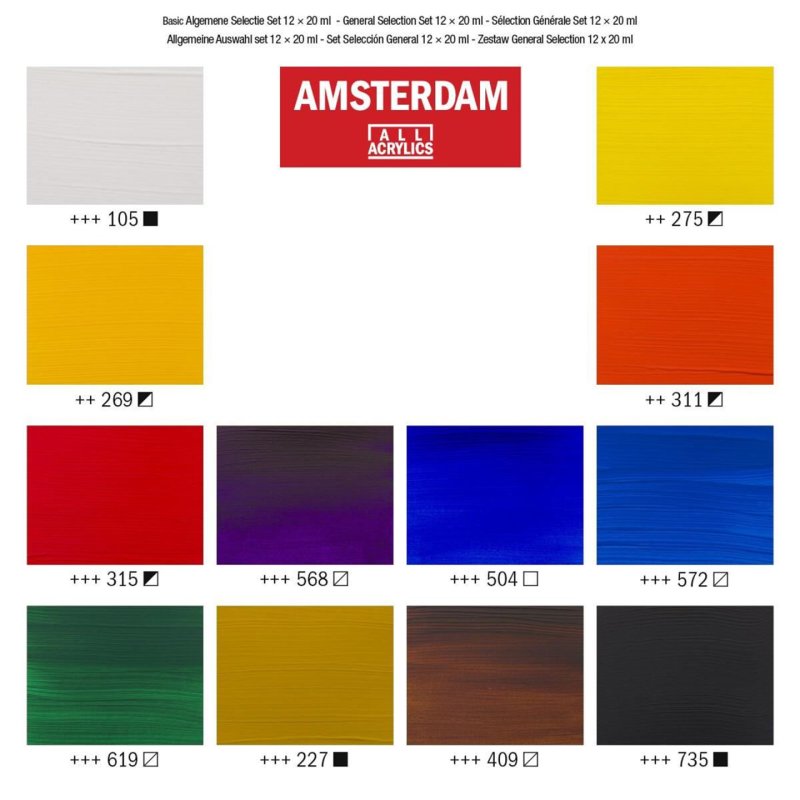 ROYAL TALENS Peinture acrylique AMSTERDAM Introset II,