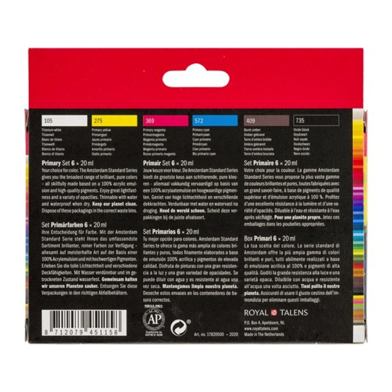 Amsterdam 17820500 art/craft paint Acrylic paint 6 pc(s)