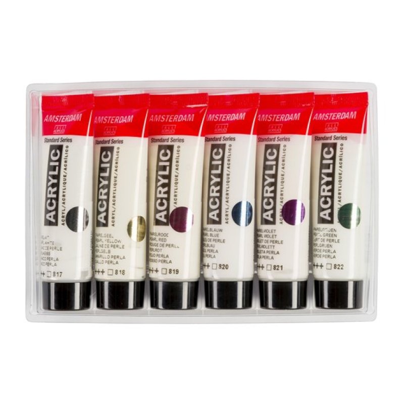 ROYAL TALENS Peinture acrylique AMSTERDAM Pearl, 6 x 20 ml