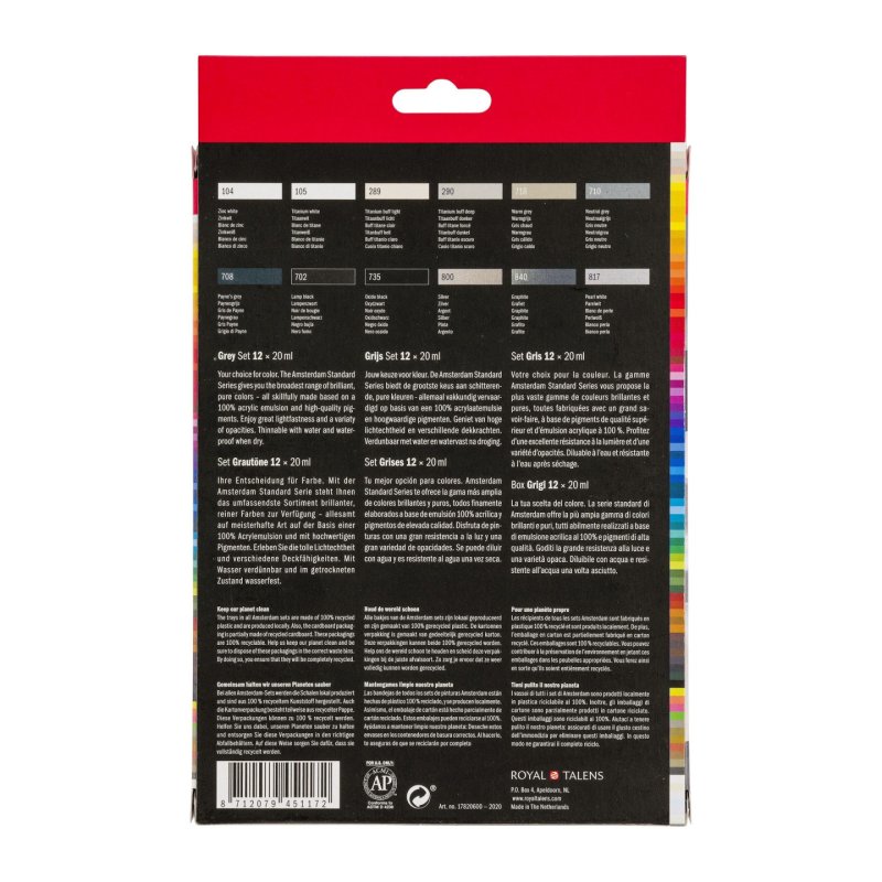 Amsterdam 17820600 art/craft paint Acrylic paint 12 pc(s)
