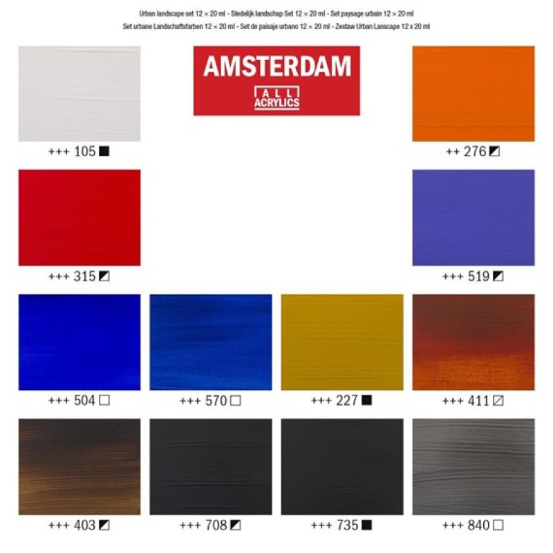 Amsterdam 17820603 art/craft paint Acrylic paint 12 pc(s)