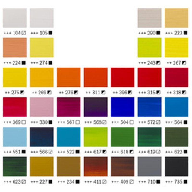 ROYAL TALENS Peinture acrylique AMSTERDAM General Selection