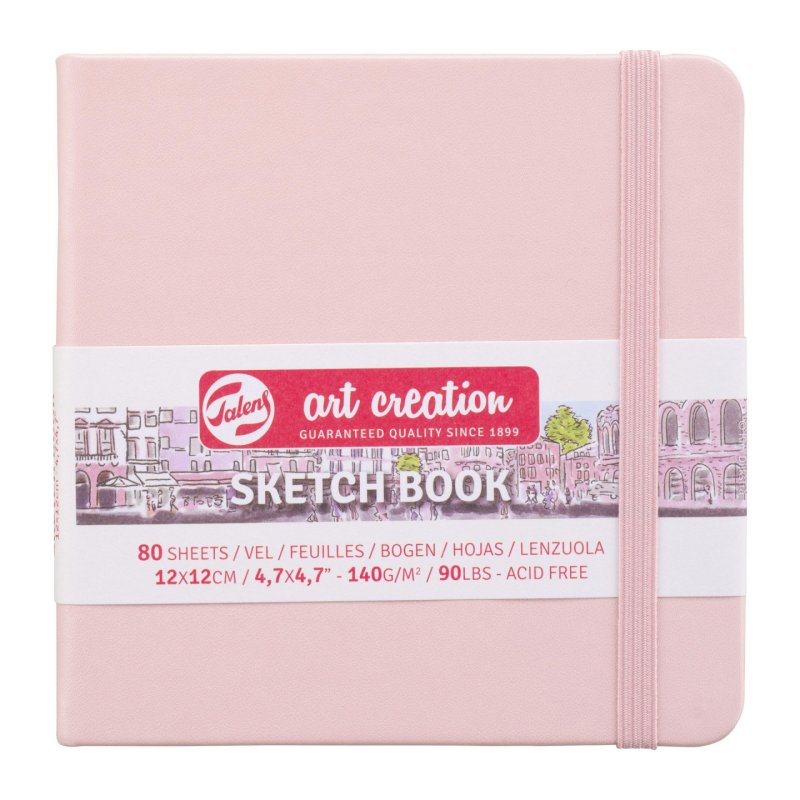 ROYAL TALENS Art Creation Carnet de croquis, 120x120 mm,rose