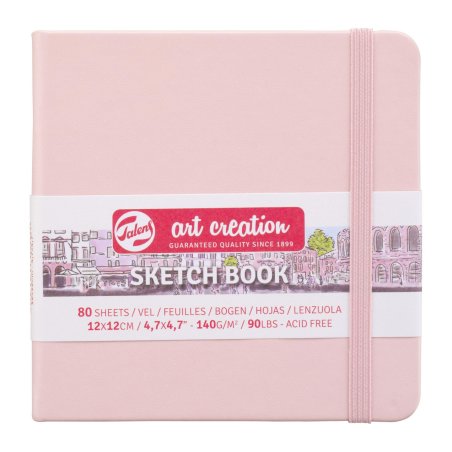 ROYAL TALENS Art Creation Carnet de croquis, 120x120 mm,rose