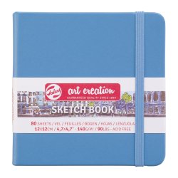 ROYAL TALENS Art Creation Carnet de croquis, 120x120 mm,bleu