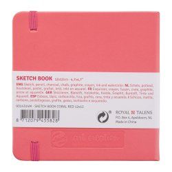 ROYAL TALENS Art Creation Carnet de croquis,120x120 mm,rouge