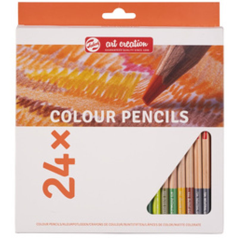 ROYAL TALENS Crayons de couleur Art Creation, rond, étui x12