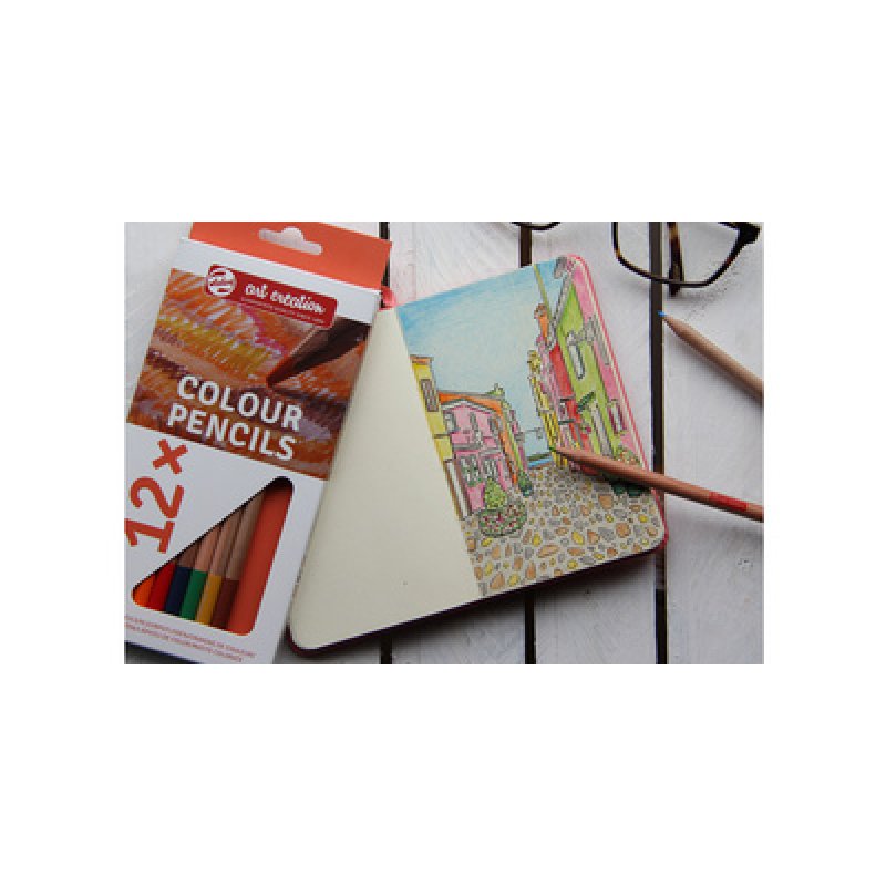 ROYAL TALENS Crayons de couleur Art Creation, rond, étui x12