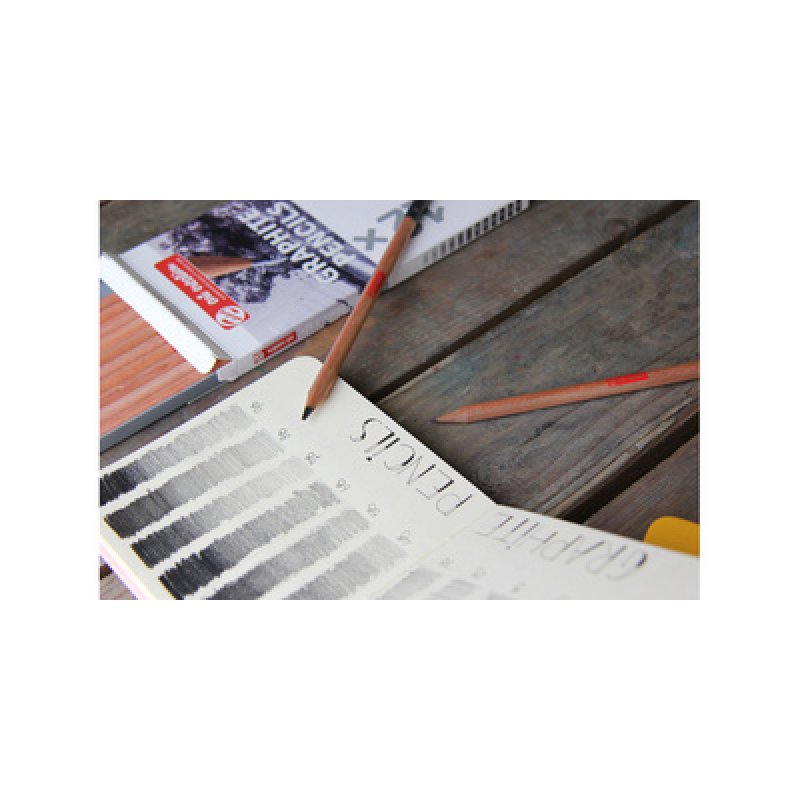 ROYAL Crayons graphite Art Creation, rond, étui de 12