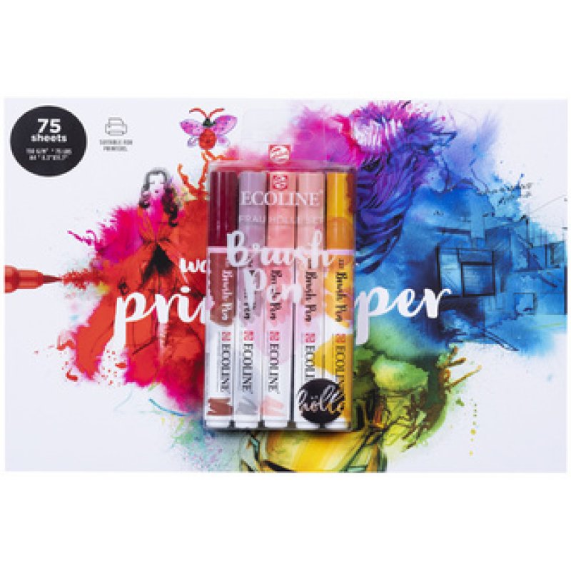 ROYAL TALENS Ecoline Pinselstift Brush Pen Set "Frau Hölle"