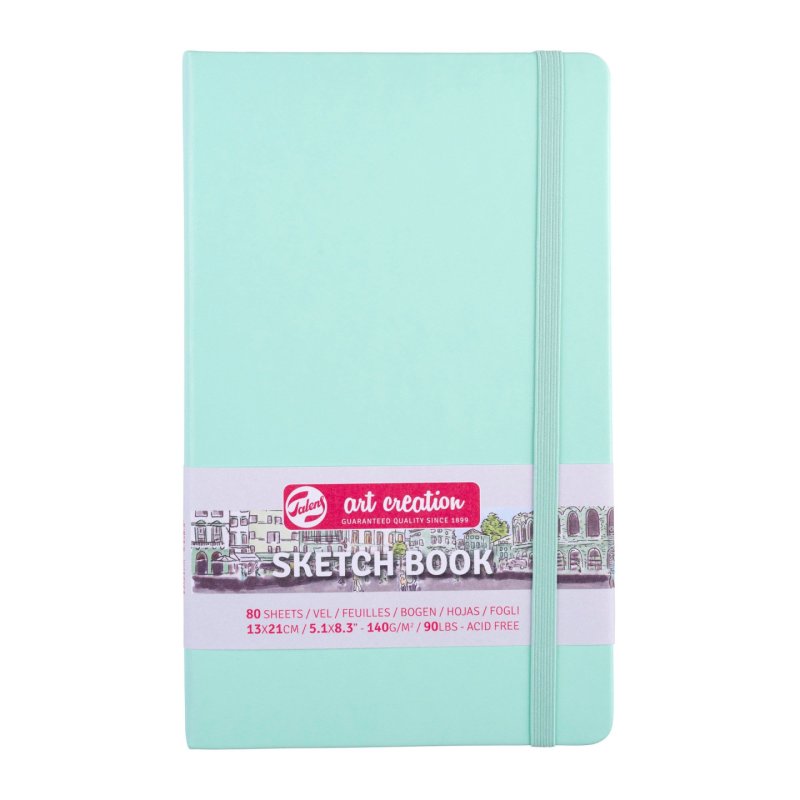Talens Cahier de Croquis Menthe fraîche 13 x 21 cm 140 g 80 Feuilles