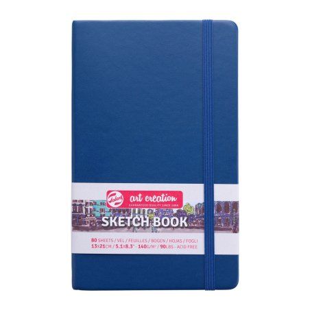 Talens Cahier de Croquis Bleu marine 13 x 21 cm 140 g 80 Feuilles