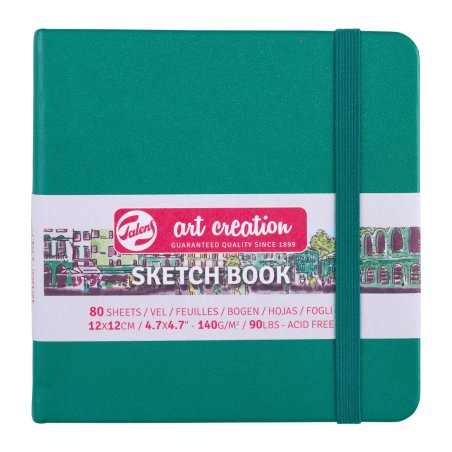 Talens Sketchbook Forest Green 12 x 12 cm 140 g 80 Sheets