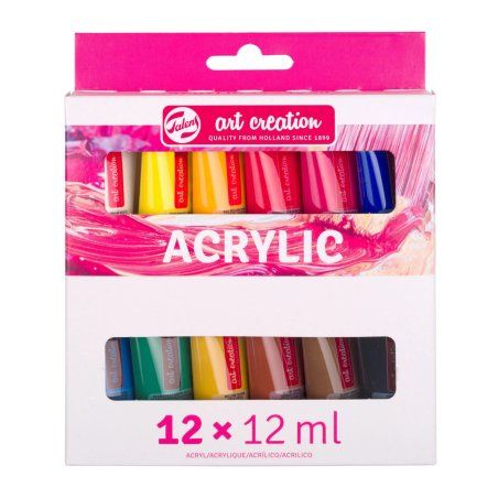 Talens Acrylic colour set | 12 x 12 ml