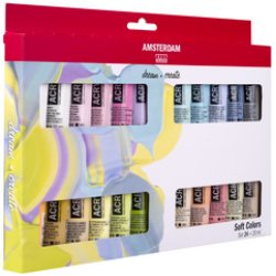 ROYAL TALENS Acrylfarbe AMSTERDAM Weiche Farben, 24 x 20 ml