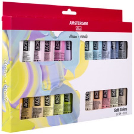 ROYAL TALENS Acrylfarbe AMSTERDAM Weiche Farben, 24 x 20 ml