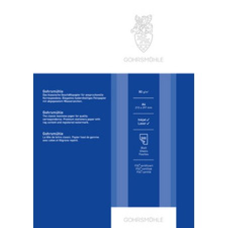 GOHRSMÜHLE Papier à lettres, A4, 80 g/m2, blanc
