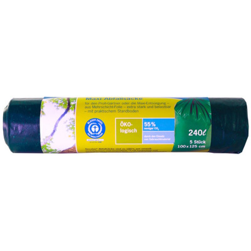 Secolan Sac poubelle Maxi, 240 litres, vert