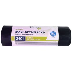 Secolan TRILine Sac poubelle Maxi, vert/noir, 240 litres