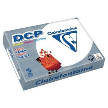 Clairefontaine DCP papier jet d'encre A4 (210x297 mm) Satin 500 feuilles Blanc