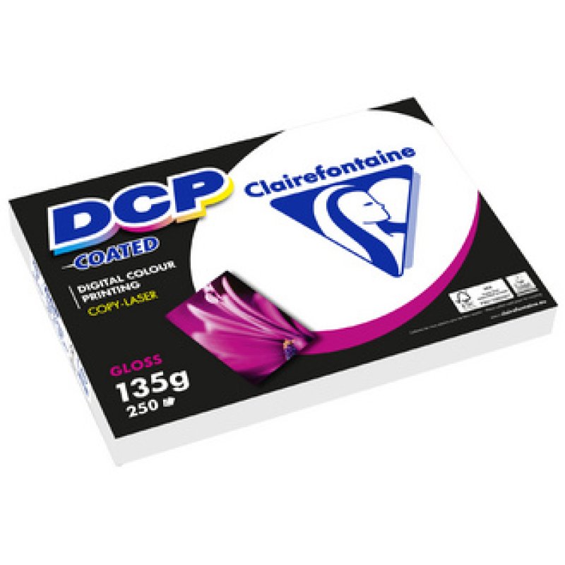 Clairefontaine Papier laser DCP Coated Gloss, A4, 135 g/m2