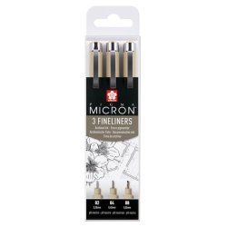 Sakura Pigma Micron stylo fin Noir 3 pièce(s)