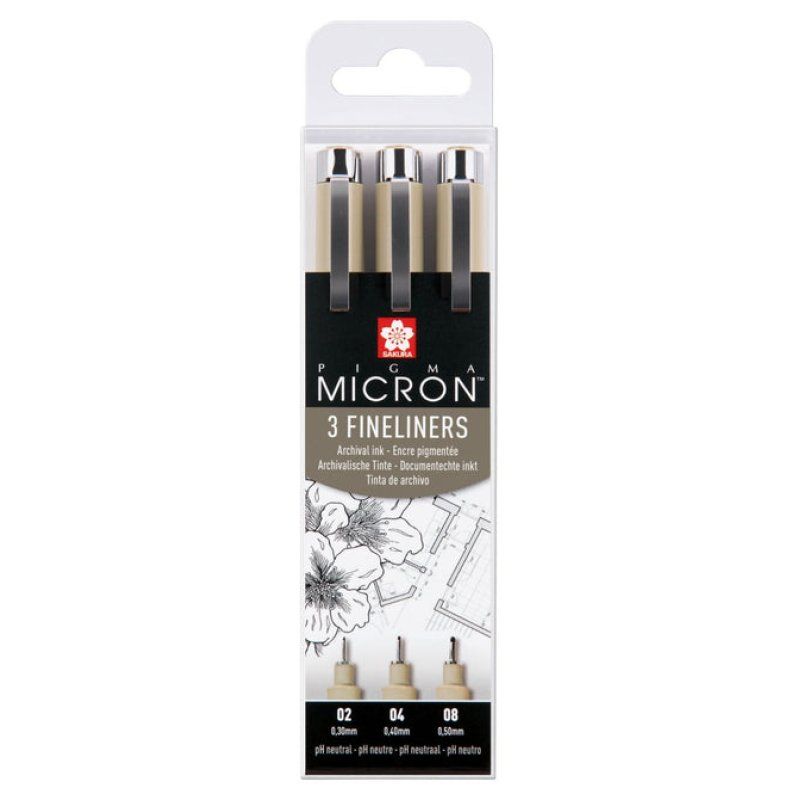 Sakura Pigma Micron stylo fin Noir 3 pièce(s)