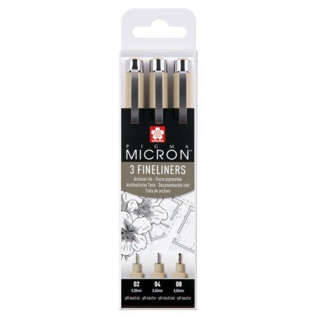 Sakura Pigma Micron stylo fin Noir 3 pièce(s)