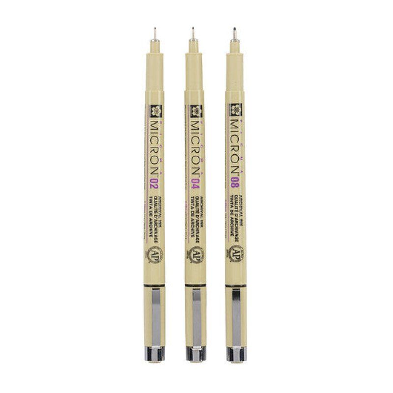 Sakura Pigma Micron stylo fin Noir 3 pièce(s)