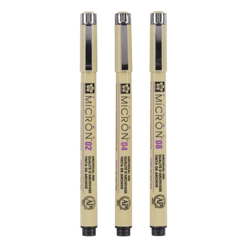 Sakura Pigma Micron stylo fin Noir 3 pièce(s)