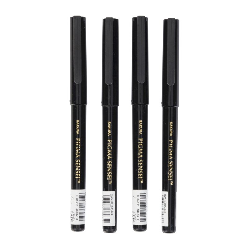 SAKURA Kit Manga PIGMA SENSEI, étui de 4, noir