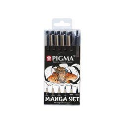 Sakura POXSDKMAN6 fineliner Multi Black 6 pc(s)