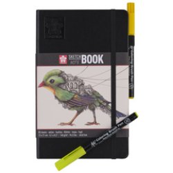 SAKURA Carnet de croquis, 210 x 148 mm, noir/blanc crème