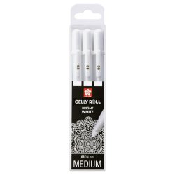 Sakura Gelly Roll Capped gel pen Multi White 3 pc(s)