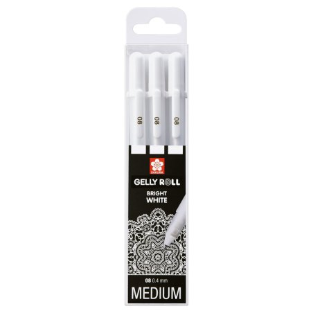 Sakura Gelly Roll Stylos à encre gel avec bouchon Multi Blanc 3 pièce(s)