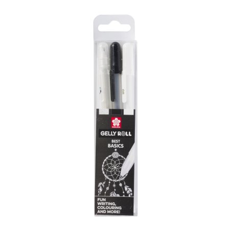 Sakura Gelly Roll Capped gel pen Black, White 3 pc(s)