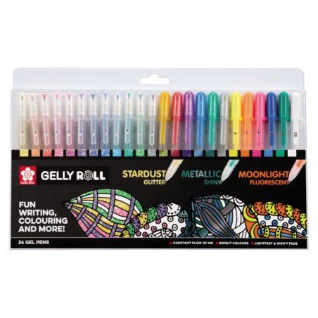 Sakura POXPGBMIX24 gel pen Capped gel pen Fine Multicolour 24 pc(s)