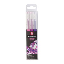 Sakura Stardust Sweets Stylos à encre gel avec bouchon Rose, Violet, Rose 3 pièce(s)