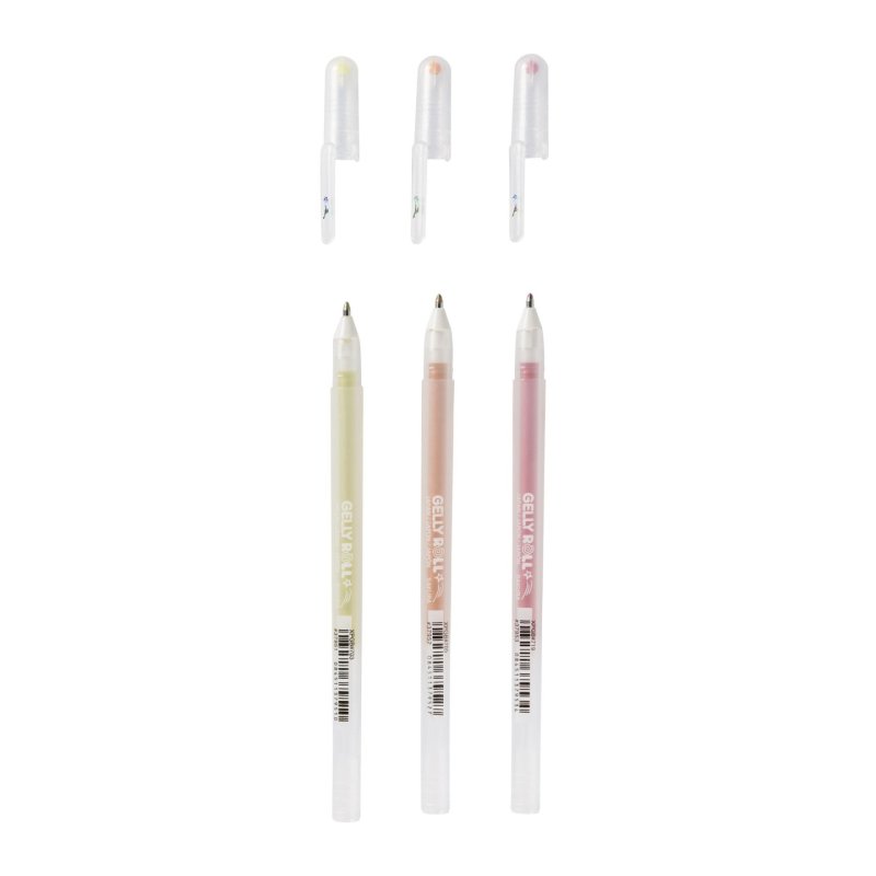 Sakura Stardust Happy Stylos à encre gel avec bouchon Cuivre, Or, Rouge 3 pièce(s)