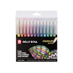 SAKURA Stylo roller encre gel Gelly Roll Stardust étui de 12