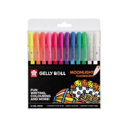 Sakura POXPGBMOO12 gel pen Capped gel pen Fine Multicolour 12 pc(s)
