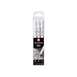 Sakura POXPGBWH3C gel pen Capped gel pen Multi White 3 pc(s)