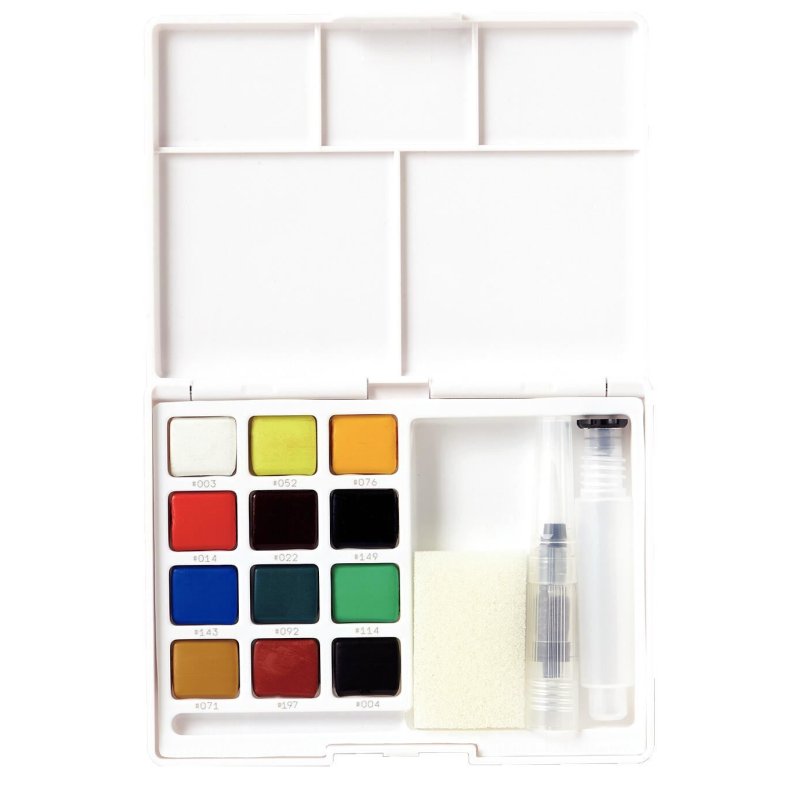 SAKURA Peinture aquarelle Koi Water Colors Sketch Box 12
