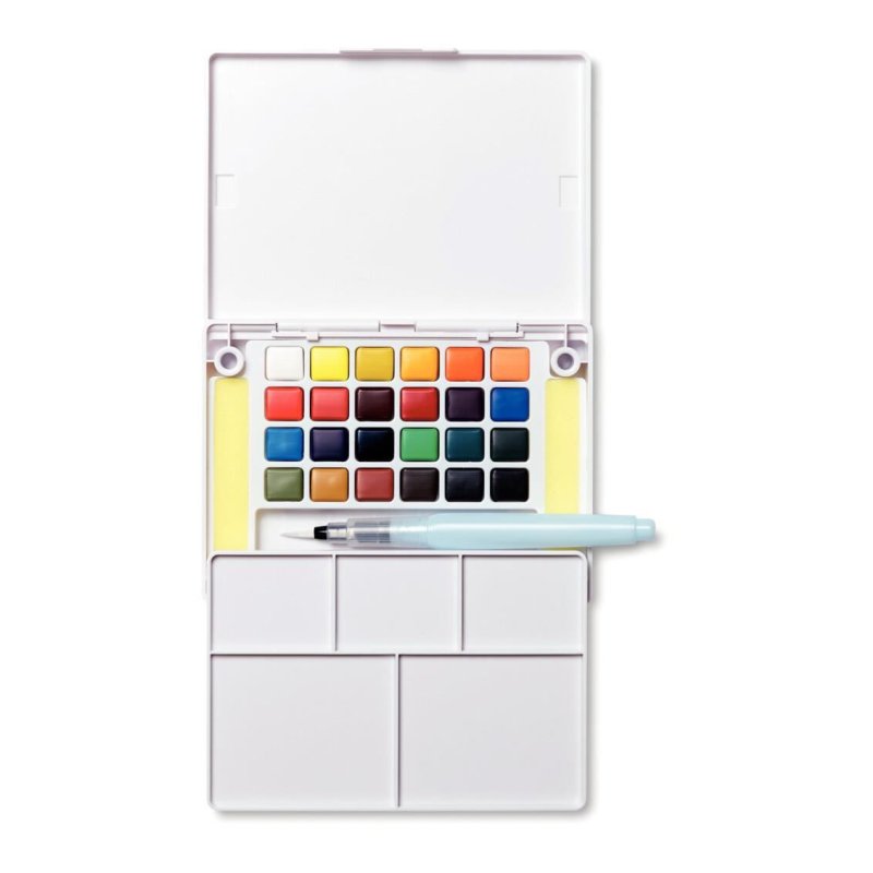 SAKURA Peinture aquarelle Koi Water Colors Sketch Box 24