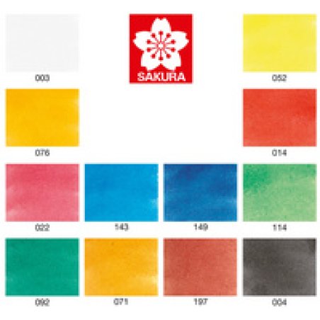 SAKURA Peinture aquarelle Koi Water Colors Sketch Box 30
