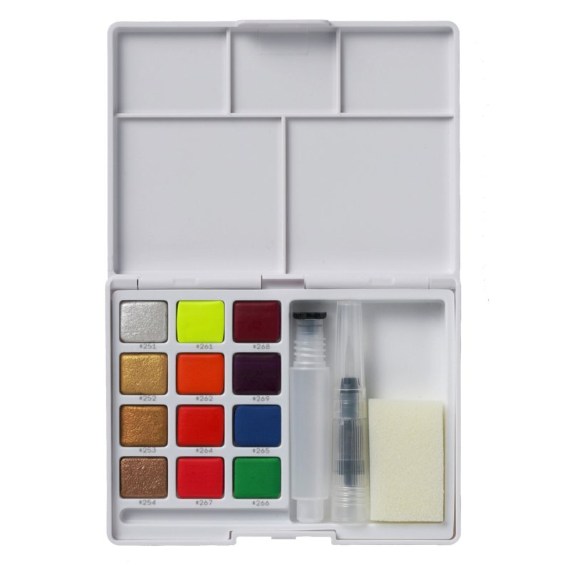 SAKURA Peinture aquarelle Koi Water Colors Sketch, box 12