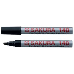 SAKURA Marqueur permanent Pen-touch 140, 4 mm, bleu