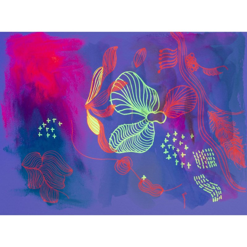 SAKURA Marqueur permanent Pen-Touch UV Fin, bleu uv