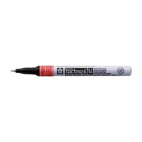 SAKURA Marqueur permanent Pen-touch Extra Fin, rouge fluo