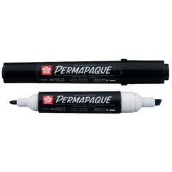 SAKURA Marqueur permanent Permapaque, double pointe, rouge